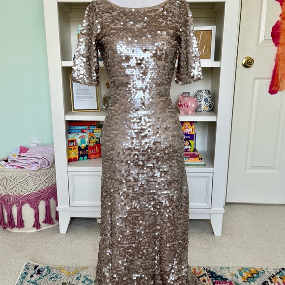 BCBG Backless Sequin Dress - Picture 2 of 7